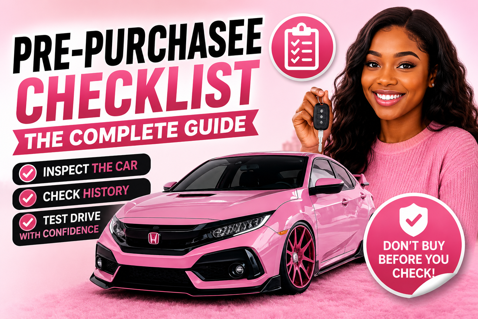 PRE PURCHASE CHECKLIST
